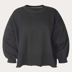 Rachel Comey Black Fond Sweatshirt Size XS/Small Distressed Slouchy